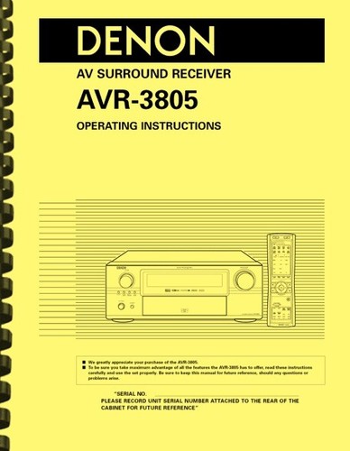 Denon avr 3805 ricevitore - denon, avr-3805
